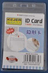 KEJEA Buzunar PVC, pentru ID carduri, 128 x 91 mm, vertical, 10 buc/set, KEJEA - cristal (KJ-T-839V) - ihtis