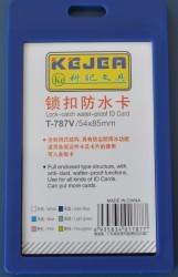 KEJEA Suport PP water proof snap type, pentru carduri, 55 x 85mm, vertical, 5 buc/set, KEJEA - transparent (KJ-T-787V)