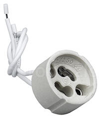 LED Labs GU10 kerámia foglalat 230V - beépíthető (csak GU10! ) (MG-GU10 (20-0000-34))