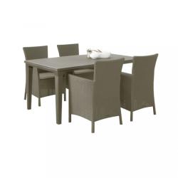 Keter Curver Futura 4+1 kerti bútor garnitúra cappuccino FUTURA41CAP