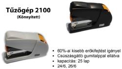 MOS 2100 tűzőgép 24/6 fekete KÖNNYÍTETT