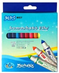 MOS Filctoll MOS M57 készlet 12 szín/klt mosható (kartonos akció! )