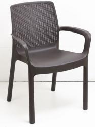 ProGarden Regina rattan hatású karfás műanyag szék