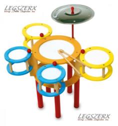  Színes gyerek és gyakorló dobfelszerelés 3 év garancia (4537)