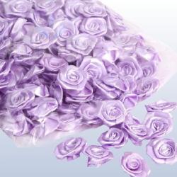 szatén rózsafej 2, 5 cm-es (50 db) lila