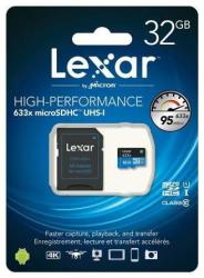 Lexar microSDHC 32GB 633x LSDMI32GBBEU633A