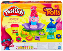 Hasbro Play-Doh Trollok: hajszalon - 7 darabos gyurmaszett (B9027)