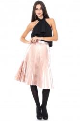 RohBoutique Fusta midi, plisata - FR294