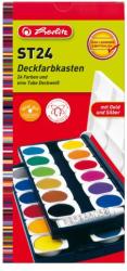Herlitz Vízfesték/24 szín + fedőfehér, feliratozható, fedele festékkeverő palettaként funkcionál (10199933)