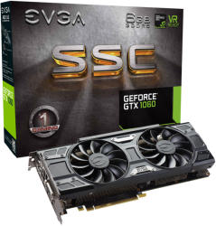 EVGA GeForce GTX 1060 SSC GAMING ACX 3.0 6GB GDDR5 192bit (06G-P4-6267-KR)