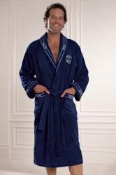 Soft Cotton MARINE MAN luxus férfi fürdőköpeny ajándákcsomagolásban L Sötét kék / Navy
