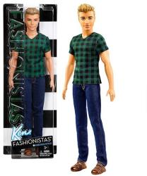 Mattel Fashionistas - Stílusos Ken baba farmerban és zöld pólóban