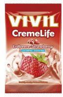 VIVIL Bomboane creme life cu capsuni, fara zahar 110gr VIVIL