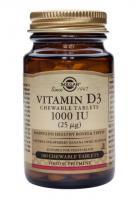 Solgar Vitamina d3 1000 iu (chewable tablets) 100tbl SOLGAR