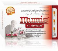 DAMAR Extract purificat de rasina mumie cu ginseng-capsule 60cps DAMAR