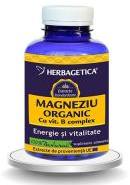 Herbagetica Magneziu organic cu vitamina b complex 120cps HERBAGETICA