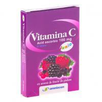 AMNIOCEN Vitamina c junior, cu aroma de fructe de padure 20tbl AMNIOCEN