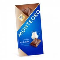 Sly Nutritia Ciocolata cu lapte fara zahar monteoro 90gr SLY NUTRITIA