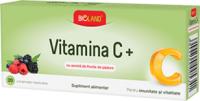 BIOLAND Vitamina c+ cu aroma din fructe de padure 20cpr BIOLAND