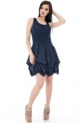 RohBoutique Rochie bleumarin fara maneci - CLD808