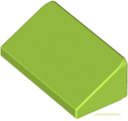 LEGO® Alkatrészek (Pick a Brick) Lime Színű 1x2 Cserépelem 6025026