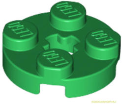 LEGO® Alkatrészek (Pick a Brick) Zöld 2X2 Kerék Elem Tengely Csatlakozóval 403228
