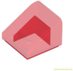 LEGO® Alkatrészek (Pick a Brick) Átlátszó Piros 1X1X2/3 Tetőelem 6245252