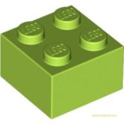 LEGO® Alkatrészek (Pick a Brick) Lime színű 1X2X2 Elem 4220632