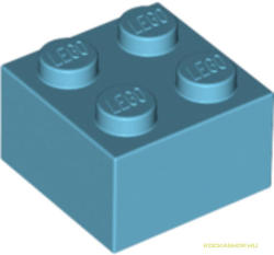 LEGO® Alkatrészek (Pick a Brick) Közepes azúr 1X2X2 Elem 4653970