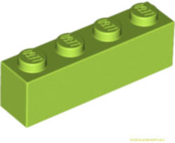 LEGO® Alkatrészek (Pick a Brick) Lime színű 1X1X4 Elem 4234716