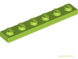 LEGO® Alkatrészek (Pick a Brick) Lime színű 1X6 Lapos Elem 4529160