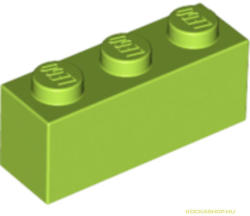 LEGO® Alkatrészek (Pick a Brick) Lime színű 1X1X3 Elem 4166093