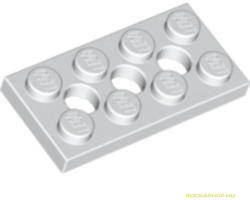 LEGO® Alkatrészek (Pick a Brick) Fehér 2X4 Lapos Elem 3 Lyukkal 370901