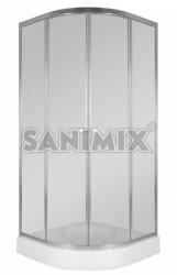 Sanimix 90x90x200 cm + tray round (22.1503)