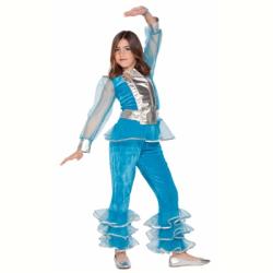 EuroCarnavales Costum Disco Girl 7-9 ani Costum bal mascat copii
