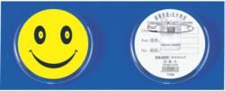 Kejea Ecuson plastic KEJEA - Smile, forma rotunda , cu ac si clips, D55mm (KJ-T-058) - officeclass