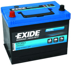 Exide Dual EFB 80Ah 510A left+ ER350