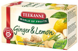 TEEKANNE Gyümölcstea, 20x1, 75 g, TEEKANNE World of Fruits, gyömbér-citrom (KHK481) (37B4)