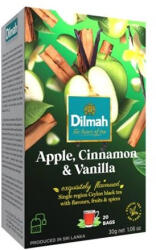 Dilmah Fekete tea, 20x1, 5g, DILMAH, alma-fahéj-vanília (KHK518) (KHK518)