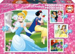 Educa Disney Princess 4 az 1-ben puzzle 12,16,20,25 db-os (17166)
