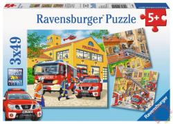 Ravensburger Tűzoltóság 3x49 db-os (09401)