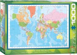 EUROGRAPHICS Map of the World 1000 db-os (6000-1271)