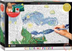 EUROGRAPHICS Színezhető puzzle - Van Gogh - Starry Night 300 db-os (6033-0920)