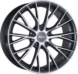 Mak München Gun Metallic Mirror CB76 5/112 18x8 ET35