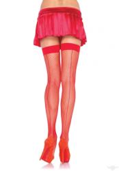 Leg Avenue piros necc combfix harisnya hátul csíkkal S/L