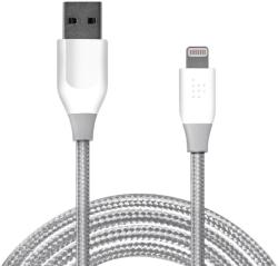 Tronsmart Cablu date si incarcare Lightning LTA13 USB 2.0 120 cm alb-gri