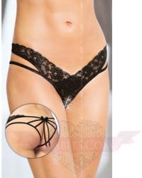 SoftLine alul nyitott szexi fekete csipke tanga bugyi M/L - csabits - 2 995 Ft