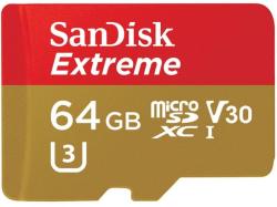 SanDisk microSDXC Extreme 64GB V30/A1/C10/UHS-I SDSQXAF-064G-GN6MA/173421