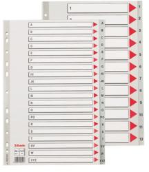 ESSELTE Regiszter, műanyag, A4 Maxi, A-Z, ESSELTE, szürke (E100129) - officesprint