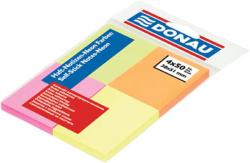 DONAU Öntapadó jegyzettömb, 38x51 mm, 4x50 lap, DONAU, vegyes szín (D7578) - officesprint